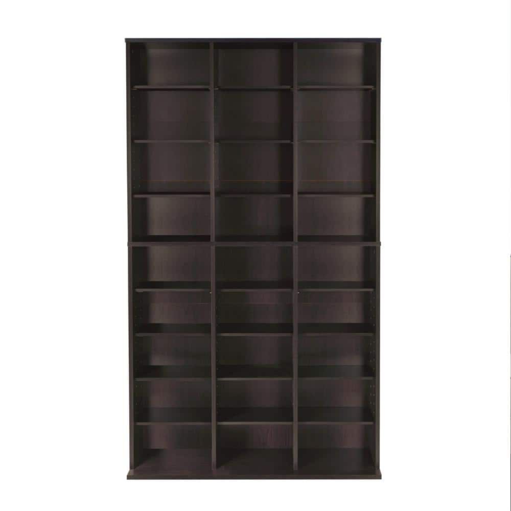 Atlantic Oskar Adjustable Media Wall-Unit756 Espresso 38435713 - The Home Depot