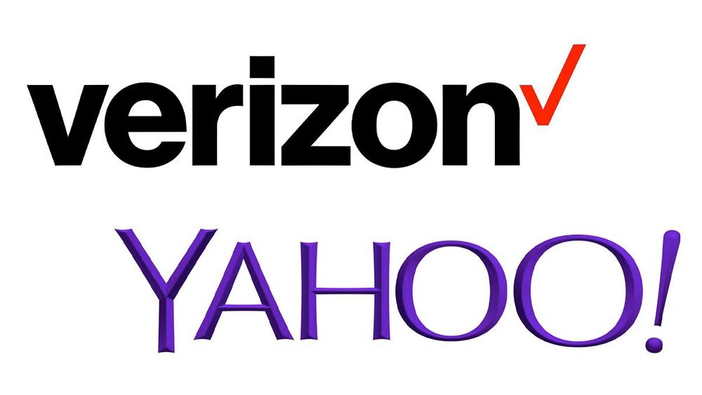 the Verizon and Yahoo! logos.
