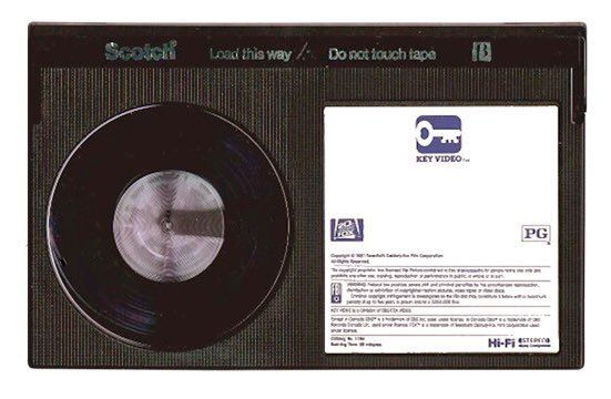 a Betamax (or "Beta") tape.