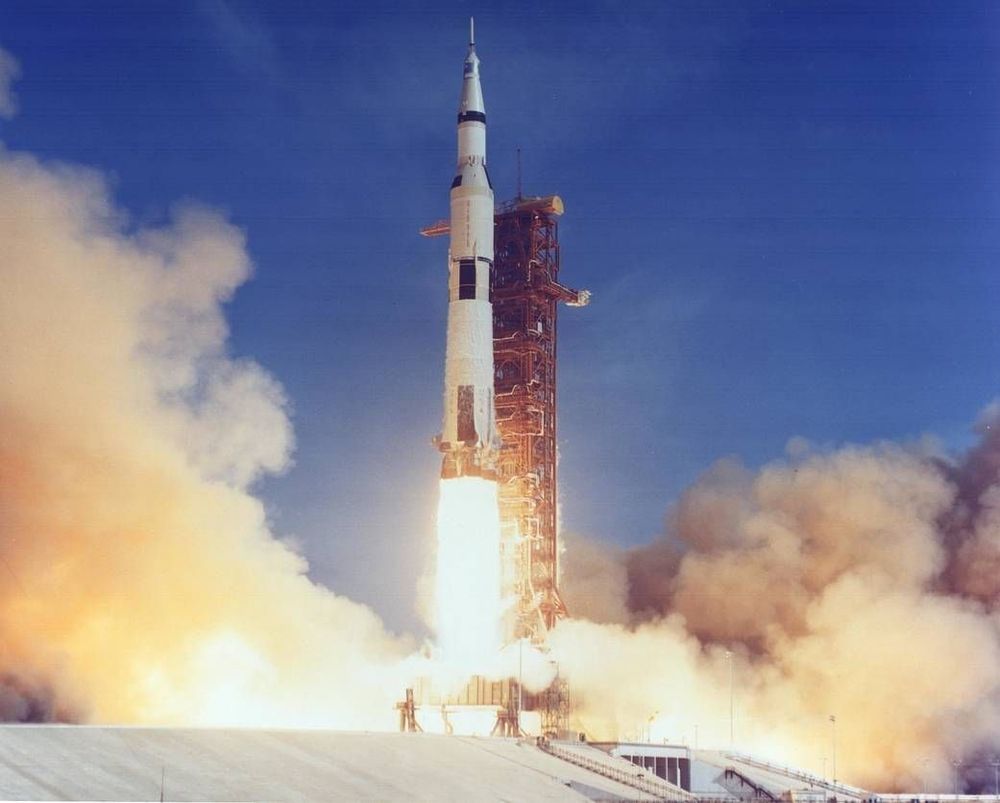 Apollo 11's launch.