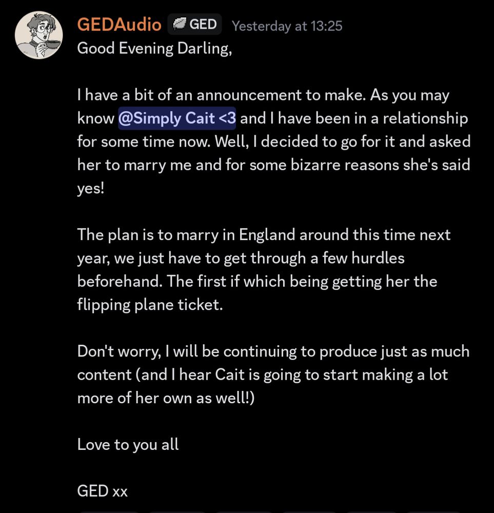 An announcement!