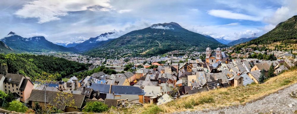 Briancon panorama from the fortifications above the Old Town