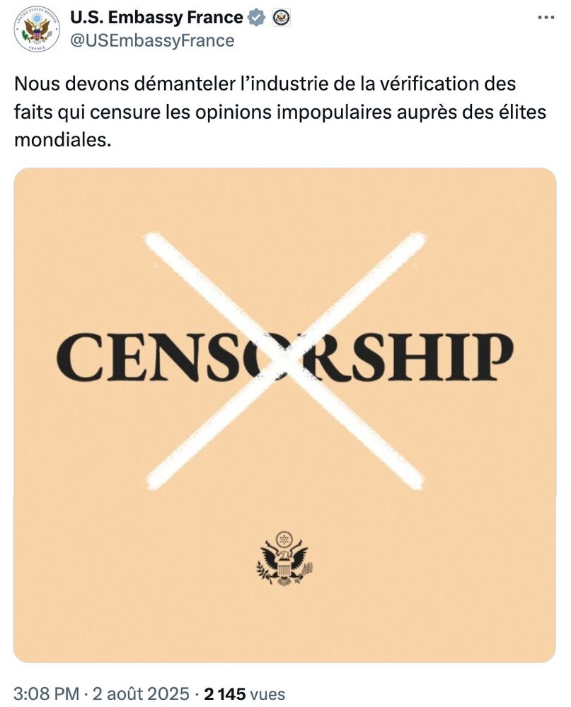 "Nous devons démanteler l'industrie de la vérification des faits qui censure les opinions impopulaires auprès des élites mondiales."