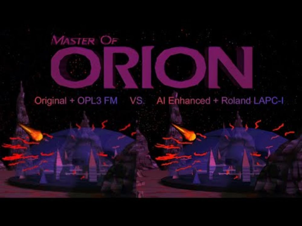 Master of Orion (1993) Upscaled Cinematics Comparison