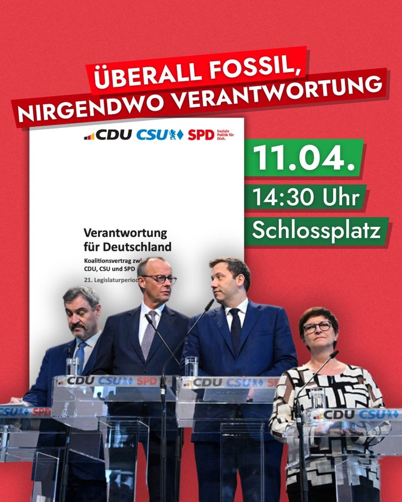 Überall fossil, nirgendwo Verantwortung.