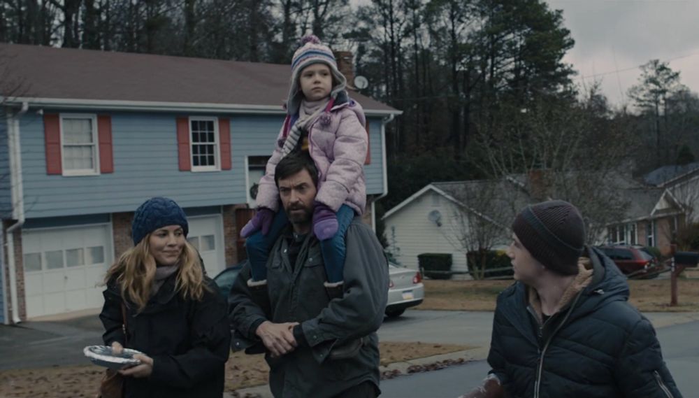 Screen grabs of festivities from Denis Villeneuve's Thanksgiving classic "Prisoners"