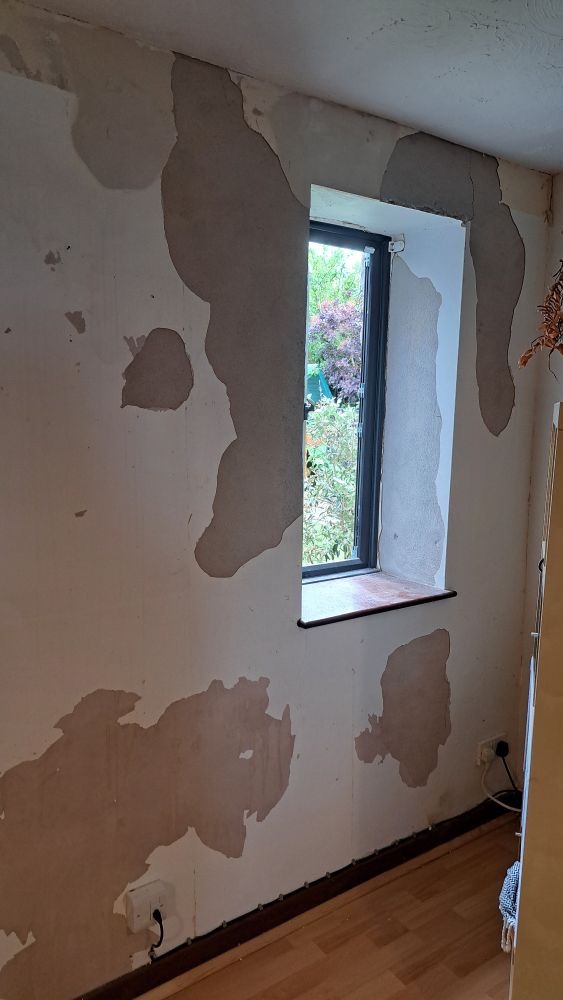 A holey stripped wall 