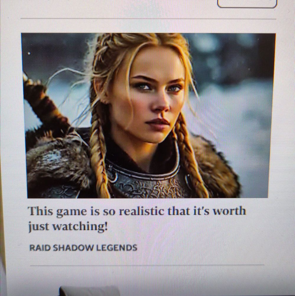 An advert for a bad game, claiming it's "so realistic that it's just worth watching"
