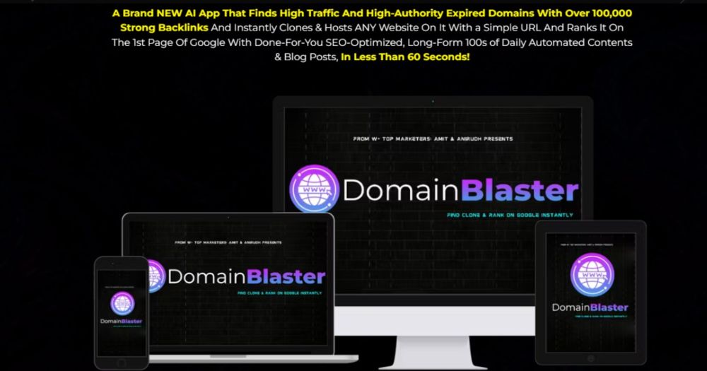 Domain Blaster Review: AI Finds And Hosts Expired Domains