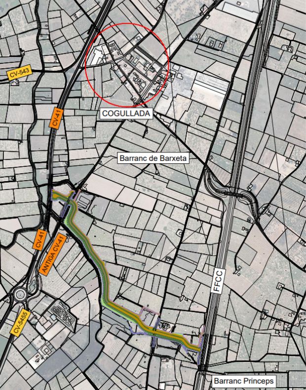 Plano de actuación de la futura actuación.