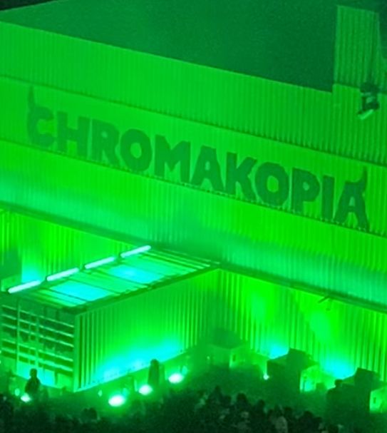 Picture of Chromakopia sign from tour. 