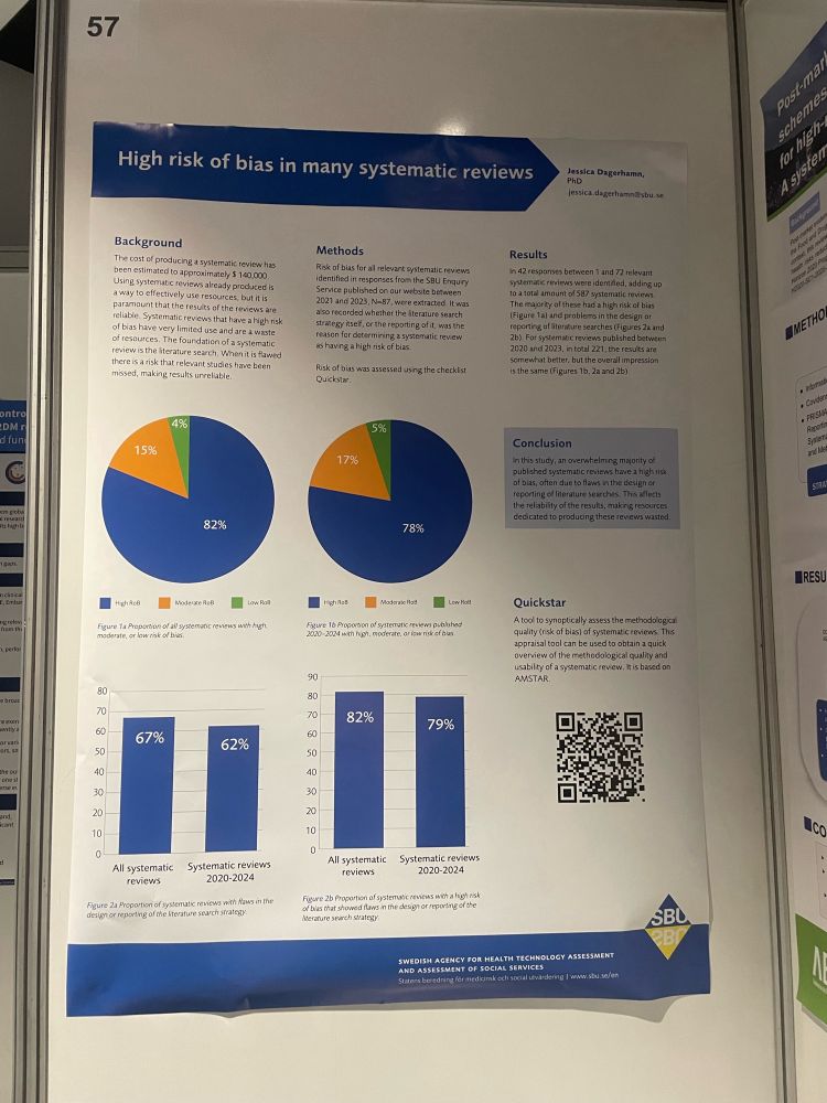 Poster at GES 2024 with focus on bias in systematic reviews