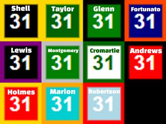 Donnie Shell
Jim Taylor
Aaron Glenn
Joe Fortunato
Jamal Lewis
Wilbert Montgomery
Antonio Cromartie
William Andrews
Priest Holmes
Brock Marion
Marcus Robertson