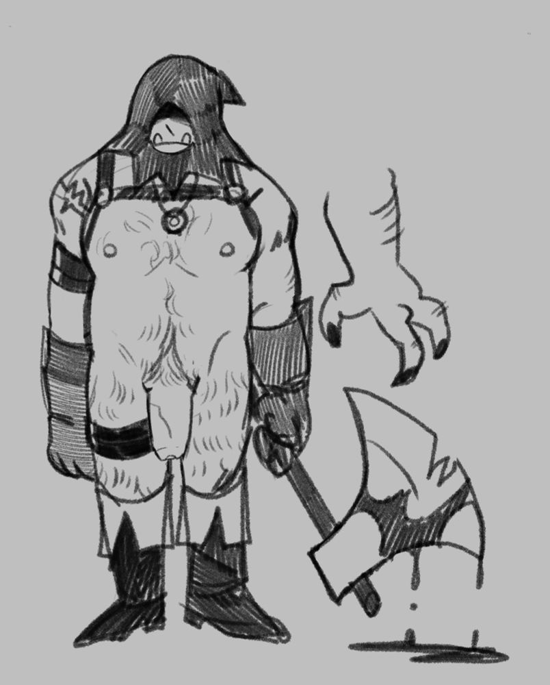 sketch of an orc guy 