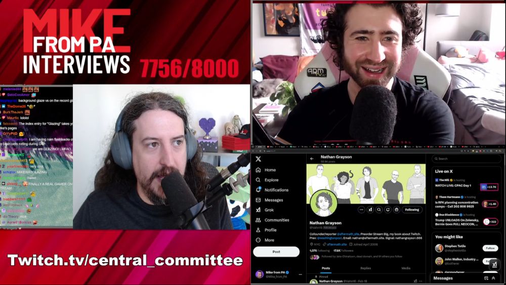 me on mike's stream!!!