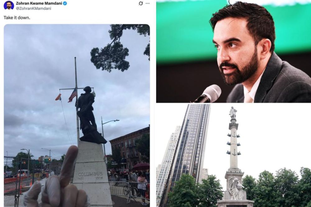 A coalition of 40 Italian-American groups ripped socialist Democratic mayoral nominee Zohran Mamdani as a hater and divider for wanting to take down statues honoring explorer Christopher Columbus.