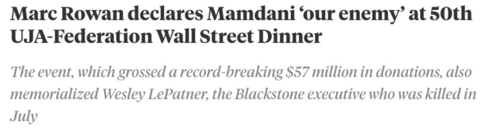 rowan calls mamdani an enemy