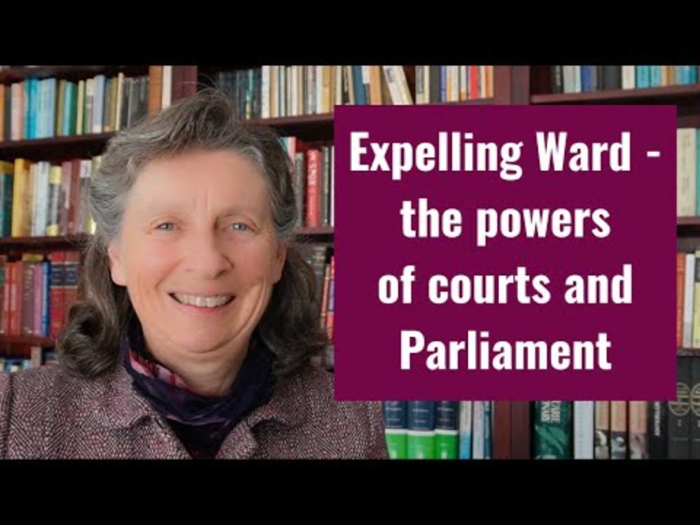 Expelling Ward - The powers of the courts and Parliament
