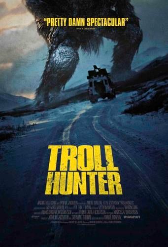 movie poster the Norwegian film Troll Hunter, a live action mockumentary