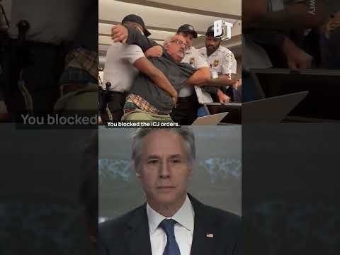 Journalist Sam Husseini is forcibly removed from Antony Blinken’s final press briefing