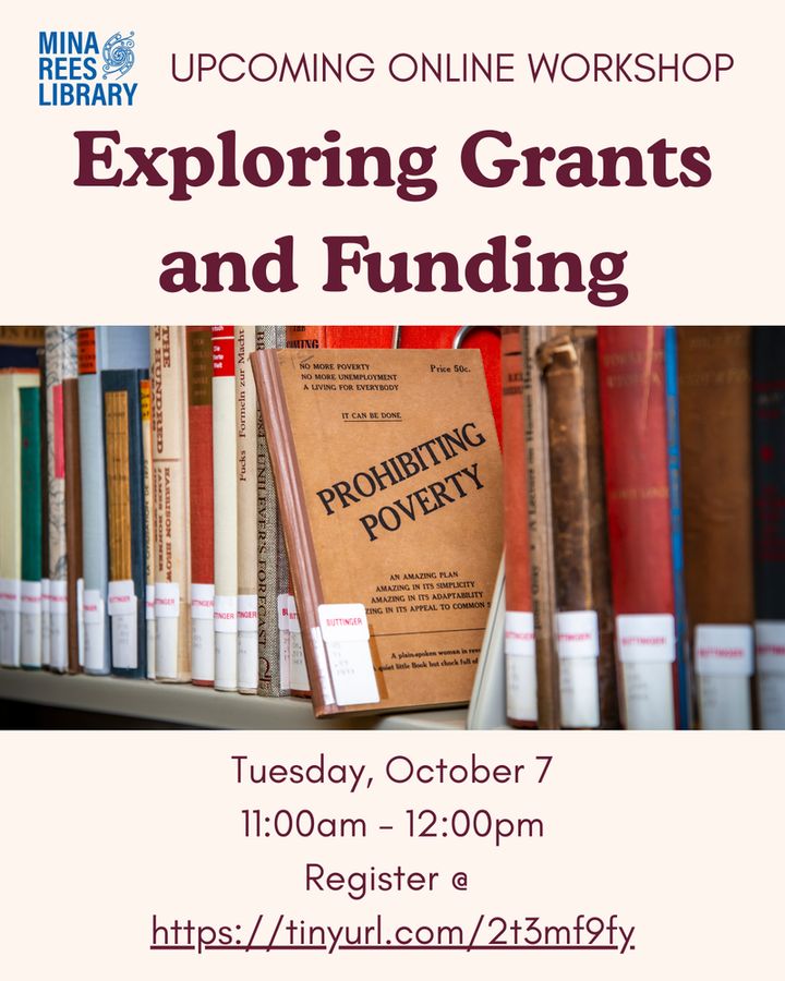 Event details in caption. Book titled "Prohibiting Poverty" on a bookshelf.