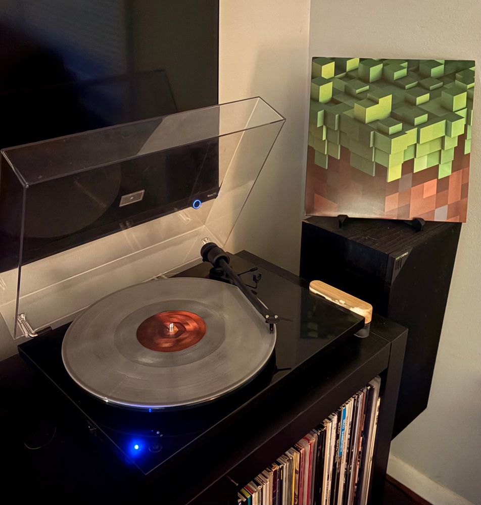 The album cover; minecraft 