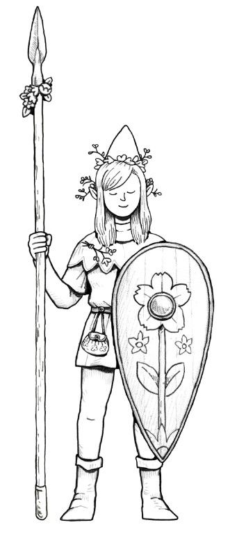 elf spearwoman 1