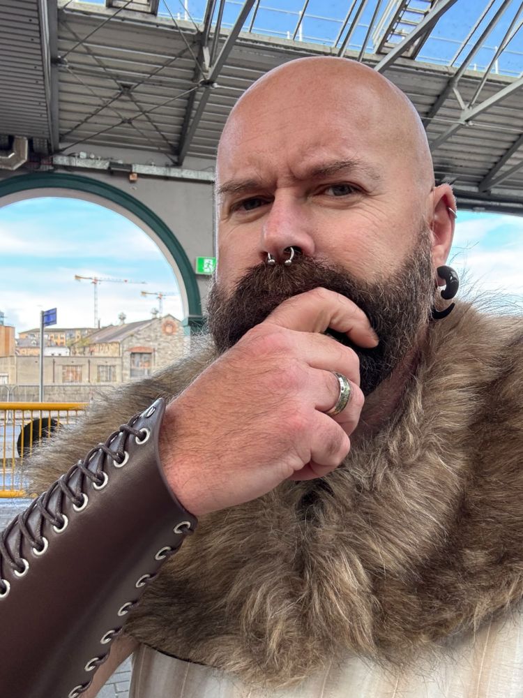 Image is me dressed a Viking. It’s just a head and shoulders shot. 