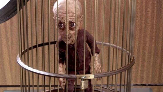 10th Doctor aged so much he's shrunken and in a cage