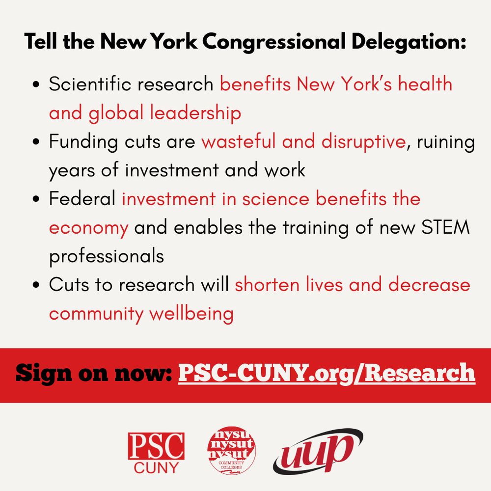 Summary of key points in open letter to NY Congressional Delegation to defend federal funding of research at CUNY and SUNY.