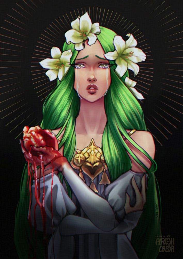 Fanart of Archbishop Rhea from Fire Emblem Three Houses