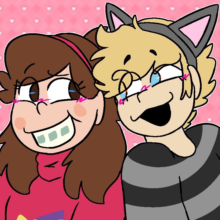 ship art of mabel and claire, my gravity falls oc