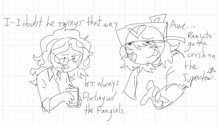 And had a crush on the singer