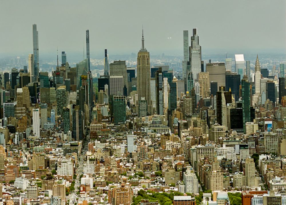NYC Skyline with the Empire State Building in the center