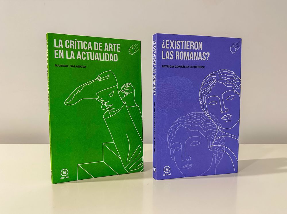 Cubierta del libro “La crítica de arte en la actualidad” de Marisol Salanova y cubierta del libro “¿Existieron las romanas?” de Patricia González