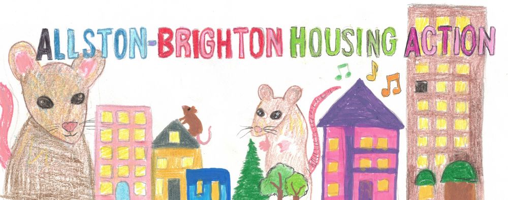 Artwork showing buildings, rats, and music along with the organization logo