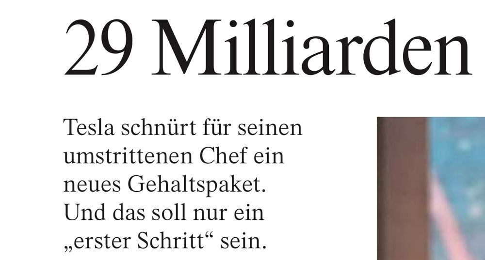 29 Milliarden
Tesla schnürt für seinen umstrittenen Chef ein neues Gehaltspaket.
Und das soll nur ein „erster Schritt" sein.