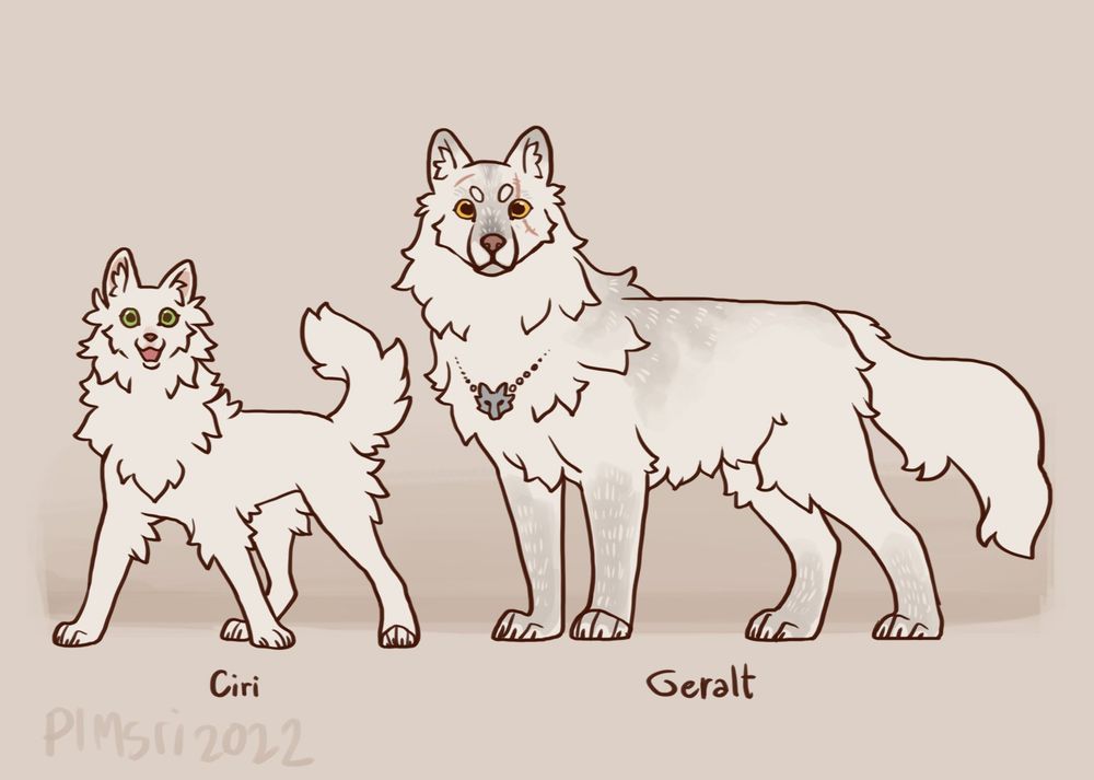 Ciri and Geralt