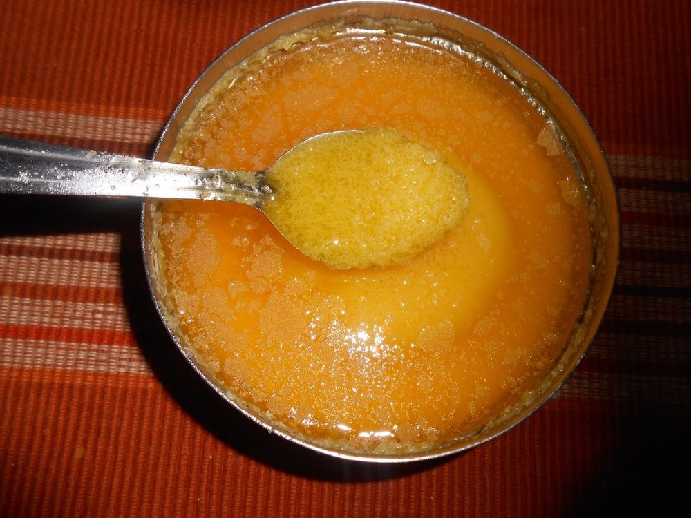 Photo of Clarified butter made by churning milk cream