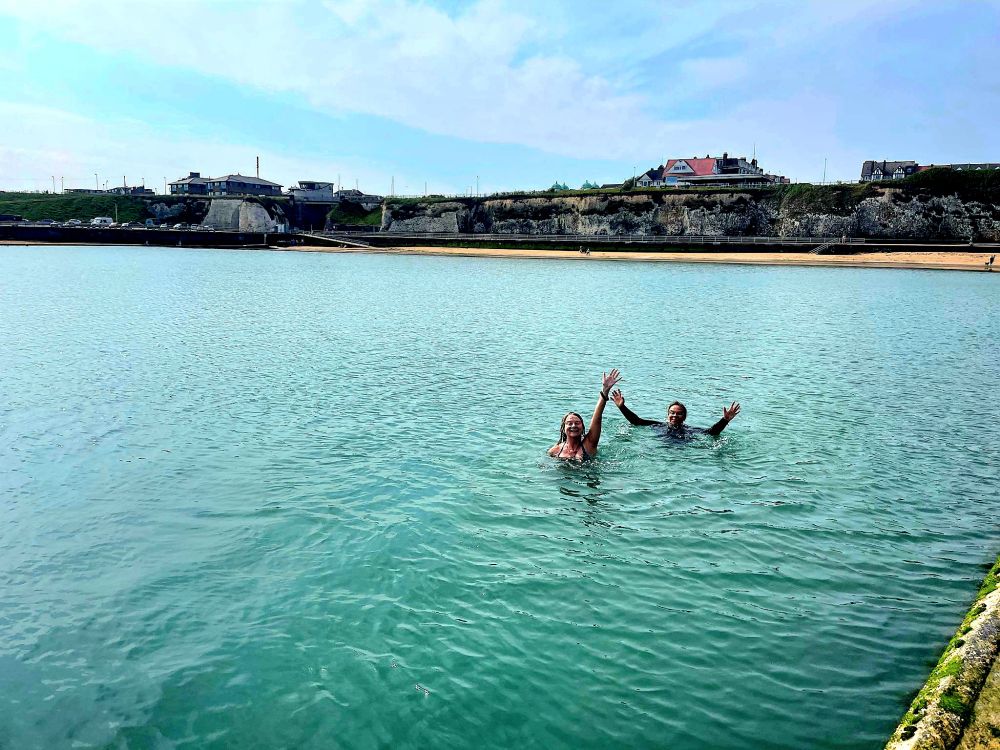 Translucent water in Margate tidal pool today!