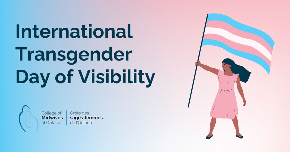 Image of a person holding a Trans flag