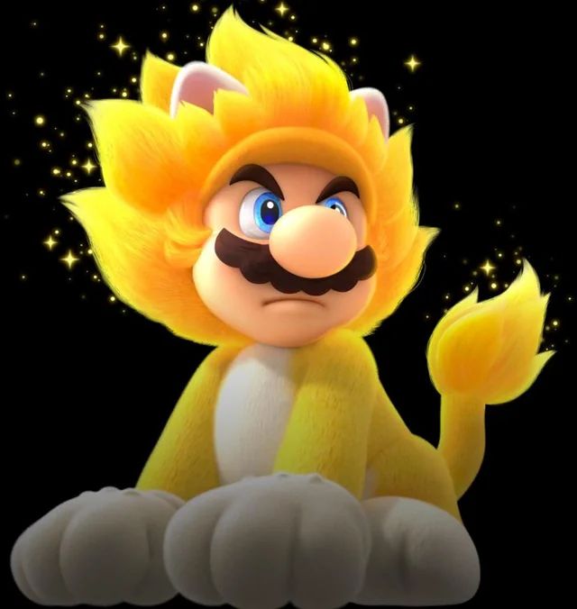 Mario in in his ultra cat form 