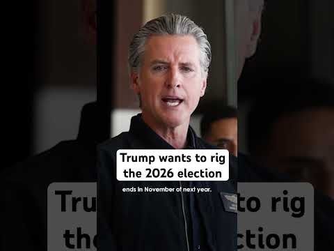 Governor #Newsom: #Trump Wants to Rig the 2026 #Election  #shorts #california #texas #redistricting