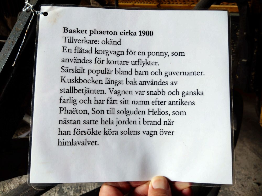 Skylt säger att den är snabb och avsedd för ponnies.