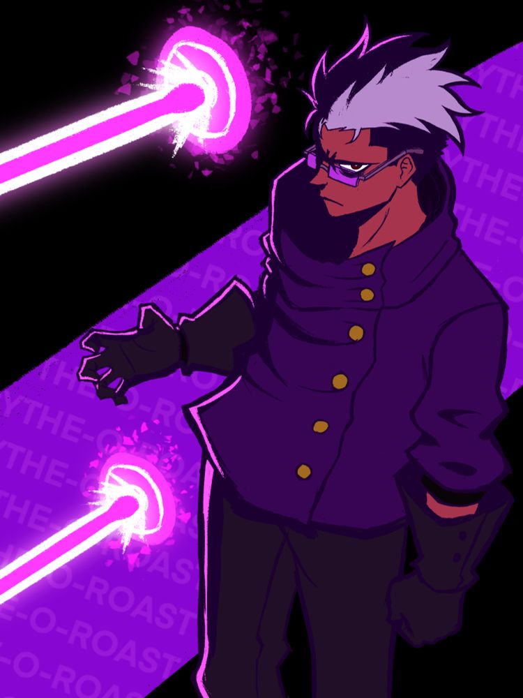New art of my Calamity Squad character, Chester Irato. Chester has nanobots that come out of his skin and can be used to construct lasers
