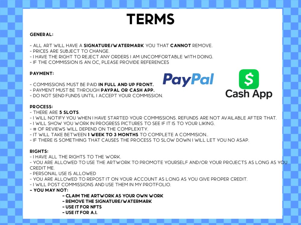 Commission Terms