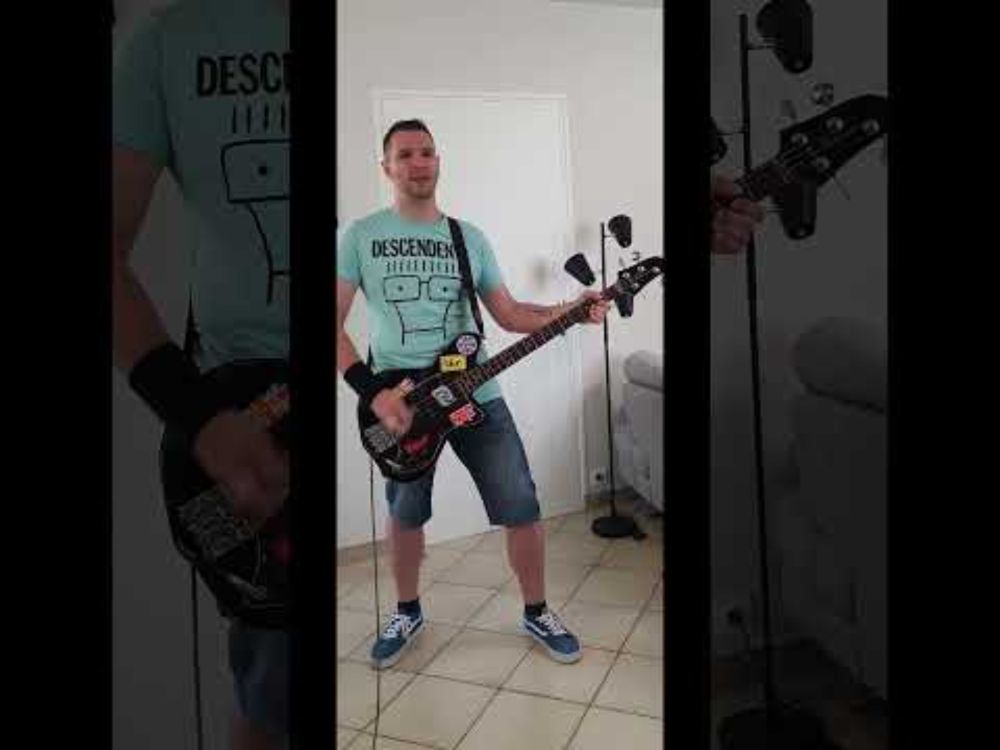 #shorts Fini les vacances #backtoschool #backtowork #blink182 #basscover #poppunk #bass #cover #punk