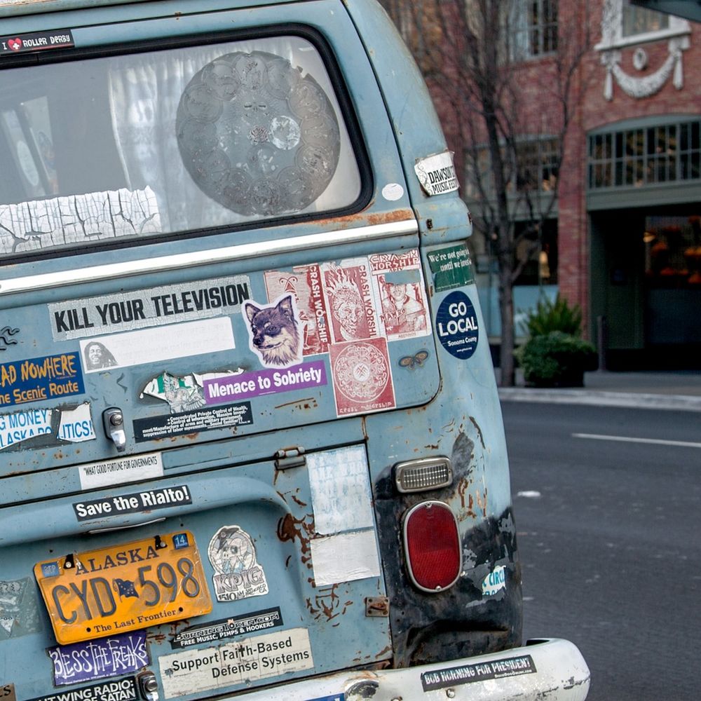 チワワの手書きイラストステッカー