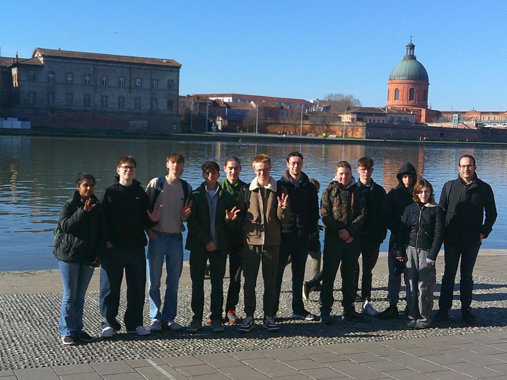 Students along the Garonne