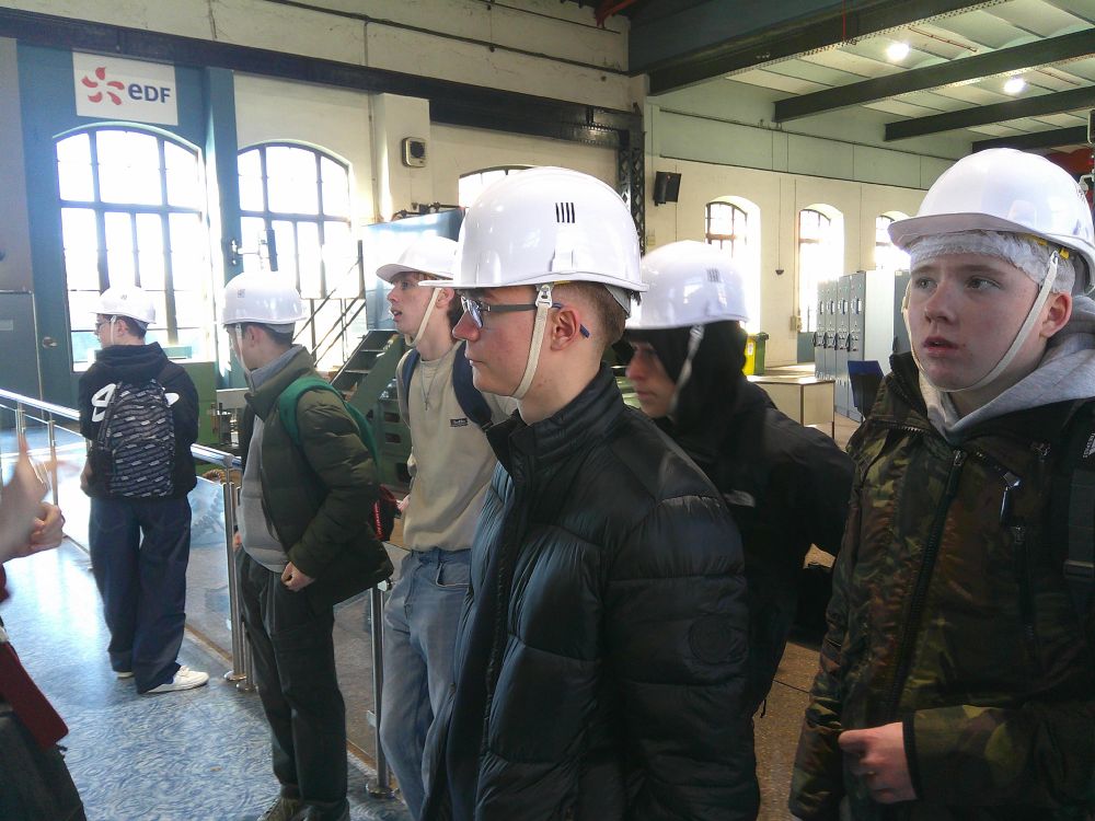 Students in helmets